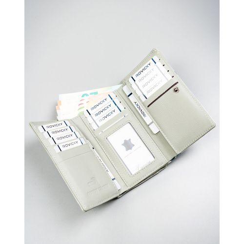 pojemny portfel damski w kwiaty zamykany na zatrzask - 4u cavaldi na Arena.pl