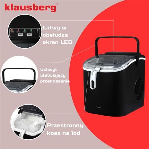 automatyczna kostkarka do lodu 1,2l 100w klausberg kb-7882 na Arena.pl