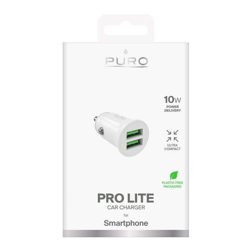 ładowarka samochodowa 2x usb-a pro lite 10w - biała na Arena.pl