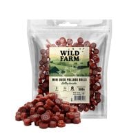 wild farm rollsy z kaczki przysmak dla psa 500g