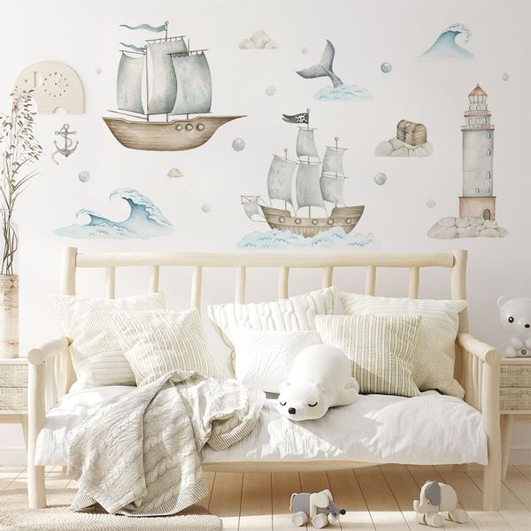 Naklejki Zestaw Statki DK445 XL zdjęcie 1