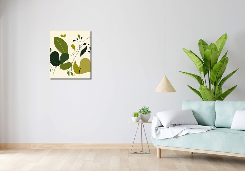 Obraz 50x60cm Świeżość Liści zdjęcie 2