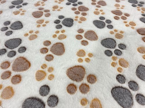 koc polarowy 70x50 cm łapy jasne na Arena.pl