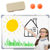 Tablica Magnetyczna Wielofunkcyjna Suchościeralna Gąbka 2 Magnesy 45x60cm