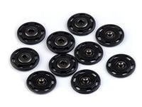 Zatrzaski / guziki plastikowe Ø25 mm Czarne