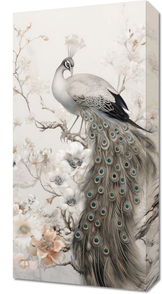 Obraz 30x60cm Pawia Gracja zdjęcie 1