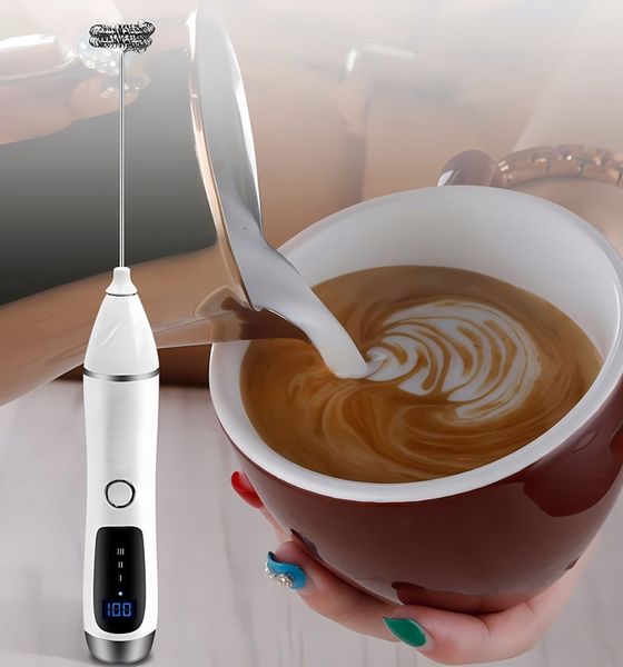 RĘCZNY SPIENIACZ MIKSER DO MLEKA KAWY ELEKTRYCZNY MINI BLENDER 11000 obr. zdjęcie 10