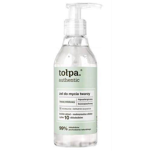 TOŁPA Żel do mycia twarzy z kwasem mlekowym wspierający mikrobiom 195 ml na Arena.pl