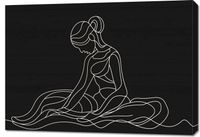 Obraz 100x70cm Pozycja Siedząca