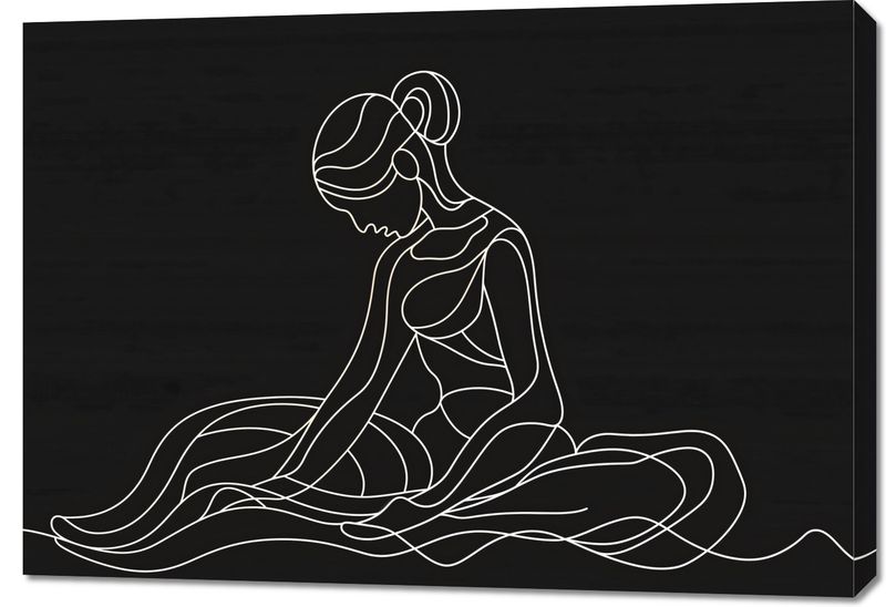 Obraz 100x70cm Pozycja Siedząca zdjęcie 1