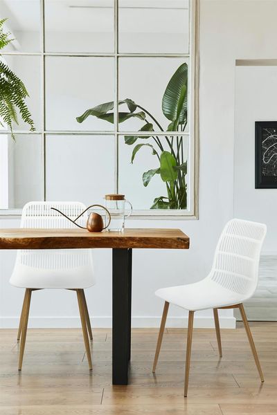 Krzesło Klaus białe boho zdjęcie 2