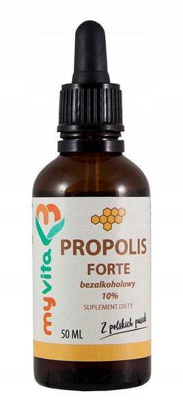 PROPOLIS bezalkoholowy 10% krople MYVITA zdjęcie 1