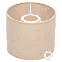 Abażur tkaninowy beżowy 22x20 cm E27 Cerlux – klasyczny klosz do lampy E14