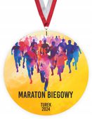 MEDAL Z PLEXI SPORTOWY nadruk UV twój napis MARATON BIEGOWY