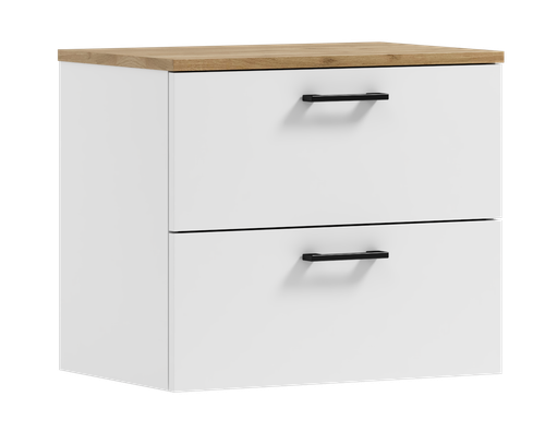 Zestaw łazienkowy Luna 50  wisząca + Nati s. biały  (W3) + EB na Arena.pl