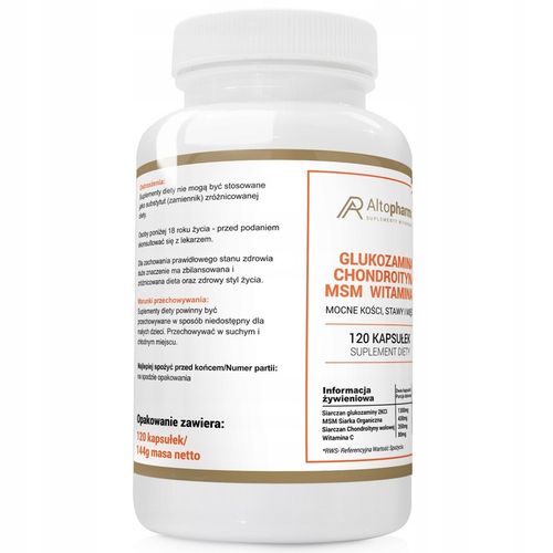 GLUKOZAMINA CHONDROITYNA MSM WITAMINA C STAWY 120k na Arena.pl