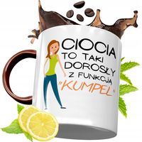 Kubek Bordowy Dla Cioci Na Urodziny Prezent Z Nadrukiem Ze Zdjęciem