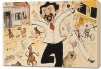 Obraz 100x70cm Chaos w Miasteczku