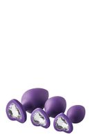 zestaw 3x korek analny ozdobny diament sex plug