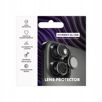2 x HAMMER GLASS LENS IPHONE 15 PRO/15 PRO MAX BLACK