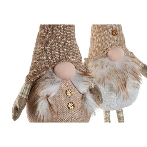 ozdoby świąteczne Home ESPRIT Biały Beżowy Gnom 30 x 20 x 58 cm (2 Sztuk) na Arena.pl