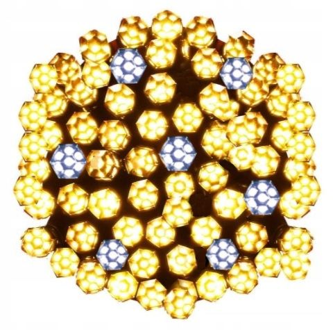 SOPLE 120LED GIRLANDA GRUBY ZIELONY KABEL FLASH Białe ciepłe + błysk zimny na Arena.pl