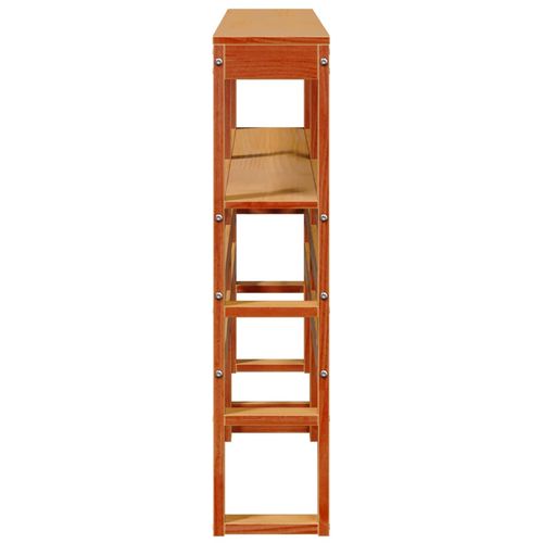 Wezgłowie do łóżka, z półkami, woskowy brąz, 135 cm, sosnowe na Arena.pl