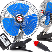 Duży Wiatrak Wentylator Samochodowy Obrotowy 8 Cali Oscylacja 24V Mocny