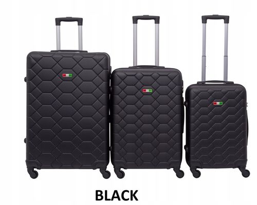 KOMPLET ZESTAW WALIZEK PODRÓŻNYCH BAGIA 3szt. AMSTERDAM na Arena.pl