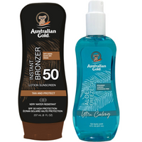 Australian Gold Balsam Z Bronzerem SPF50 + Aloe Freeze Gel