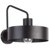 Kinkiet LAMPA ścienna JUMBO 31535 Sigma okrągła OPRAWA metalowa na wysięgniku czarna