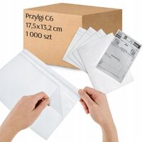 KOPERTY KURIERSKIE KANGURKI PRZYLGI C6 114-162mm 1000 SZT