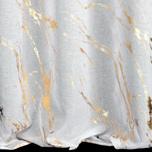 Firana Molly biała 140x270 cm taśma marszcząca z błyszczącym nadrukiem na Arena.pl