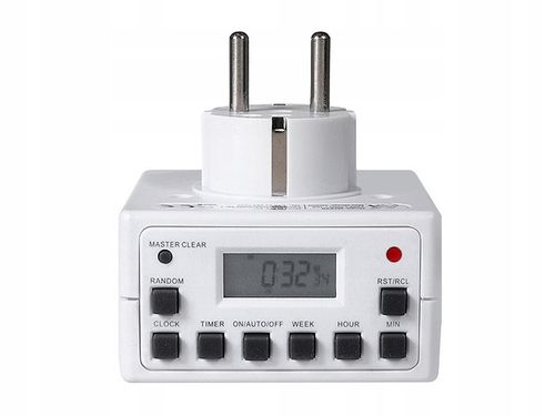 WYLACZNIK WŁĄCZNIK BOJLER PROGRAMATOR CZASOWY CYFROWY TIMER MOCNY 16A 3600W na Arena.pl