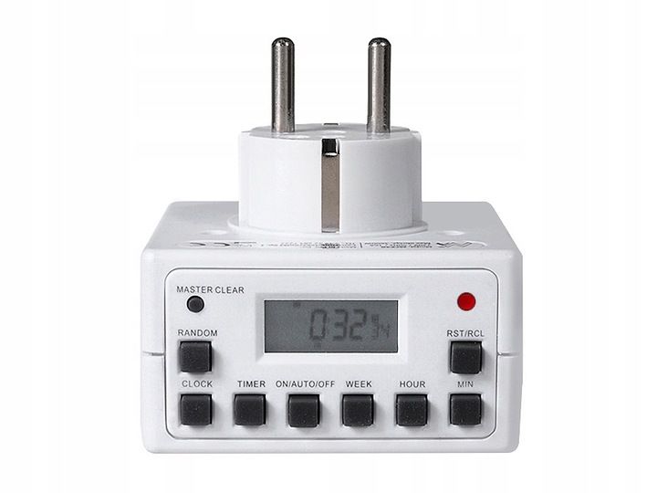 WYLACZNIK WŁĄCZNIK BOJLER PROGRAMATOR CZASOWY CYFROWY TIMER MOCNY 16A 3600W zdjęcie 6