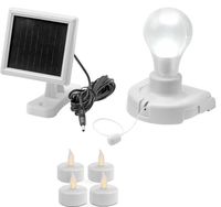 LAMPA LAMPKA OŚWIETLENIE SŁONECZNE LED PLUS TEALIGHT