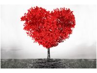OBRAZ RED TREE OF LOVE CZERWONE DRZEWO