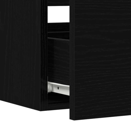 Zestaw Mebli Łazienkowych 2 pcs Czarny Dąb 80 x 38.5 x 45 cm na Arena.pl