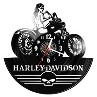 Zegar ścienny z płyty winylowej Harley Davidson 203.14