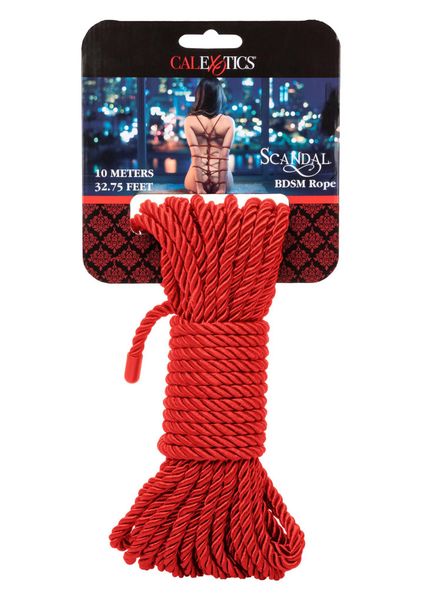 Scandal Bdsm Rope 10M Red zdjęcie 2
