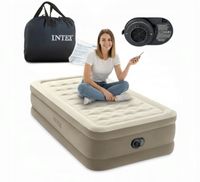 Materac dmuchany Intex z pompką 191x99x46 jednoosobowy wysoki NOWY