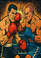 Opłatek na tort Boks Bokser Bokserzy Walka Ring A4