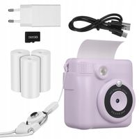 CYFROWY APARAT CYFROWY DLA DZIECI Z DRUKARKĄ + KARTA 32GB + 14 ROLEK