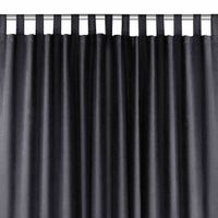 CURT/HOM/MILANA/CHENILLE/TAB/CHARCOAL/420x175