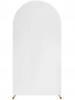 Pokrowiec biały materiał do zdjęć na stojak prostokąt lub łuk ścianka