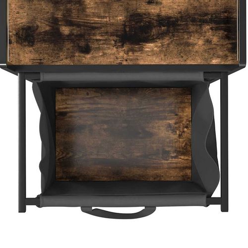 Kosz na pranie 1 komora z półką, przydymiony dąb na Arena.pl