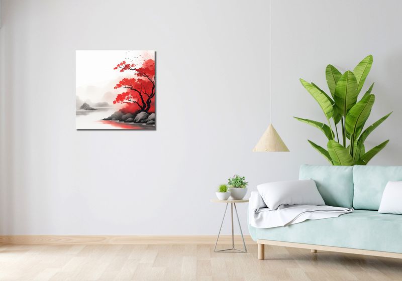 Obraz 60x60cm Spokój przy Medytacji zdjęcie 2