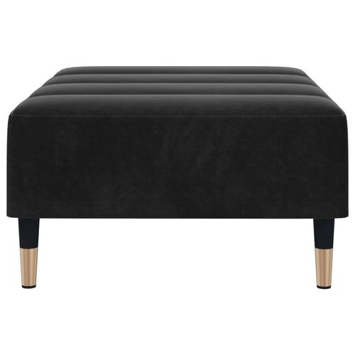 Podnóżek, czarny, 77x55x31 cm, aksamit na Arena.pl