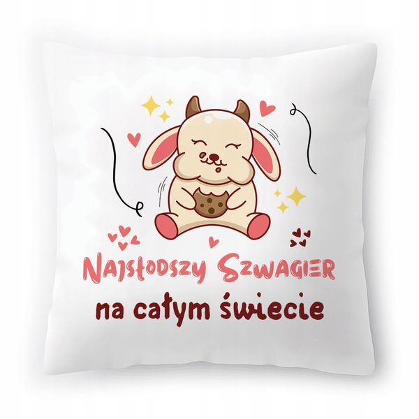 Poduszka Dla Szwagra Na Urodziny Na Prezent Z Nadrukiem Ze Zdjęciem zdjęcie 1