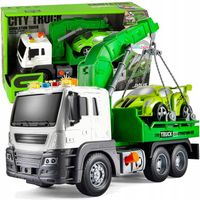 Auto Samochód Laweta Pomoc Drogowa Holownik Dźwięk Światła Zabawkowy poja